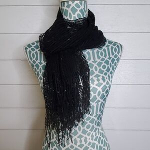 SPARKLE BLACK SCARF